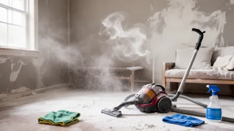 jak usunąć pył po szlifowaniu gładzi