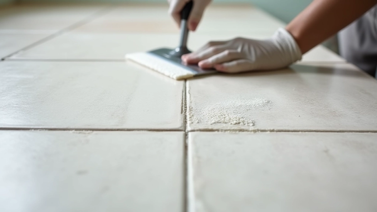 Zacieranie kleju do siatki na gładko